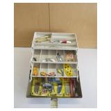 Plano 5030 tackle box full of lures some vintage