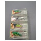 4 New 1/8oz Rat-L-Trap Fishing Lures