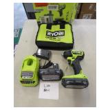 RYOBI 18V CORDLESS IMPACT 2 BATTERIES CHARGER