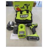 NEW RYOBI 18V CORDLESS DRILL 2 BATTERIES CHARGER