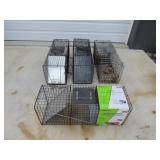 4 Large Animal Live Traps Raccoon etc 1 NEW