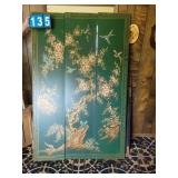 large 3 panel asian themed painting