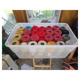 tote of thread for sewing