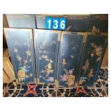 4 panel asian wall hanging