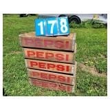 5 jamestown pepsi crates