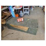 Military vintage rifle box