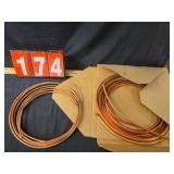 copper line 3/8 in box and 1/4 loose