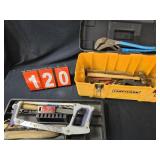 toolbox pipewrenches and tools