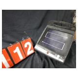 Electric fence controller with battery