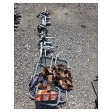 tree stand and 3 ladder sections