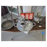 teaset misc silver plate