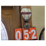 Hot air ballon metal wall decor
