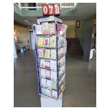 rack of greeting cards 4 sided
