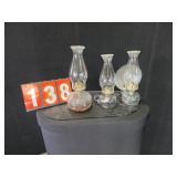3 kerosene lamps