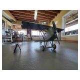 Biplane metal hanging large