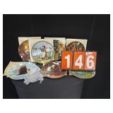 Knowles collector plates and stands no boxes