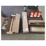 brass letter slot and door handles commercial new