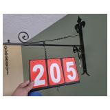 sign bracket about 28 in