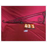 wrought iron sign holder 47 in