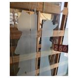 etched safety glass man and woman
