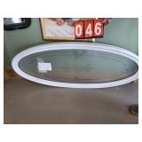 oval front door window