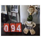 winebottle holder woman funny