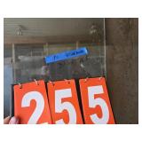 1/4 tinted annealled glass 37.5x76.5