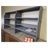 metal shelves