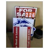 sign lot. lots sign posts