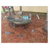 industrial cart used as planter