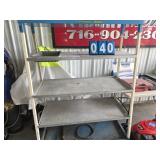 shelf rolling metal with bin