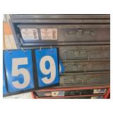 partsbin 4 drawer full of automotive parts