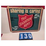 Vintage Salvation army sign