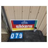 Silkens metal sign