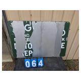 auto repair sign or whats left of it