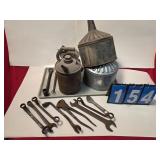 vintage Ford wrenches oil can and more