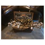 cracker cakes ginger snaps box with dried plants