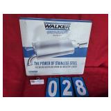 walker muffler sign metal