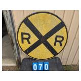 railroad crossing sign