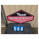 raybestos brakes metal sign