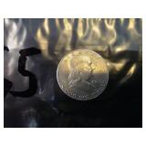1963 Franklin silver half dollar