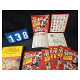 Topps sticker album football with display case