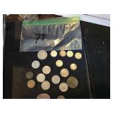 coin lot 1850 large cents silver 1907 dime foriegn