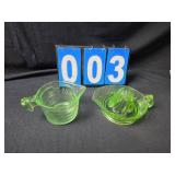 Uranium glass juicer measuring cup