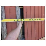JOHN DEERE  logo from hood of tractor
