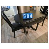 black table with 2 chairs