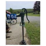 antique pitcjer pump and stand