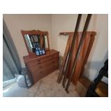 Pine Dresser and bed frame