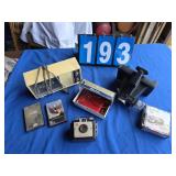 camera radio lot kodak polaroid