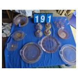 Pink depression glass